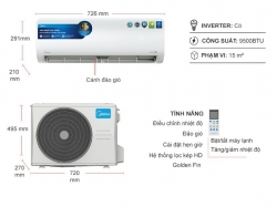 Máy lạnh Midea Inverter 1 HP MSAGII-10CRDN8