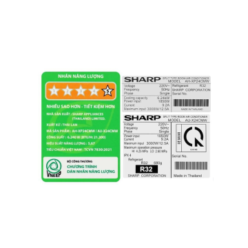 Máy lạnh Sharp Inverter 2.5 HP AH-XP24CMW