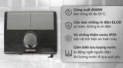 Máy nước nóng trực tiếp đa điểm (Multi Point) Stiebel Eltron 8000W DDC 8 EC