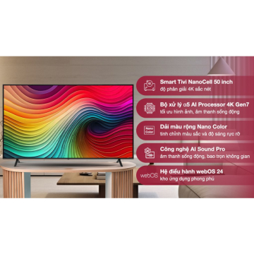 Smart Tivi NanoCell LG AI 4K 50 inch 50NANO81TSA