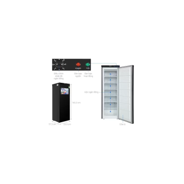 Tủ đông đứng Sanaky VH-230VD3 Inverter 213 lít