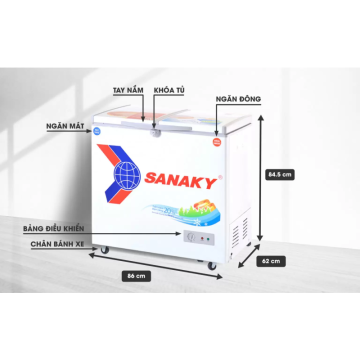 Tủ đông Sanaky 220 lít VH-2899W1