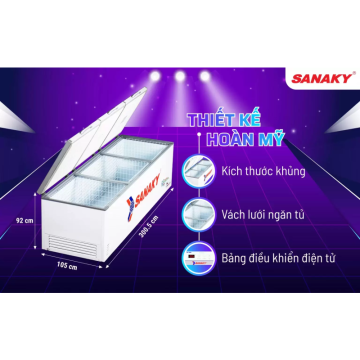 Tủ đông Sanaky Inverter VH-1799HY3 1500 lít