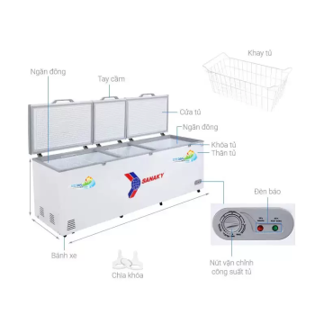 Tủ đông Sanaky VH-1199HY 1100 lít