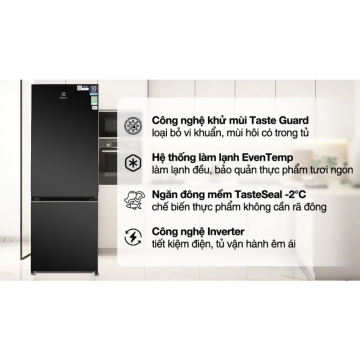 Tủ lạnh Electrolux Inverter 308 Lít EBB3402K-H