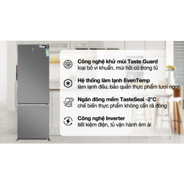 Tủ lạnh Electrolux Inverter 335 Lít EBB3702K-A