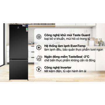 Tủ lạnh Electrolux Inverter 335 Lít EBB3702K-H