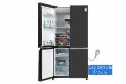 Tủ lạnh Hitachi Inverter 569 lít Multi Door R-WB640PGV1 GMG ( ĐEN NHÁM )