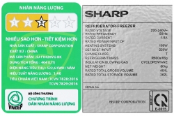 Tủ lạnh Sharp Inverter 362 lít Multi Door SJ-FX420VG-BK