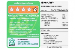 Tủ lạnh Sharp Inverter 525 lít Multi Door SJ-FXP600VG-BK