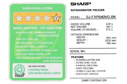 Tủ lạnh Sharp Inverter 572 lít Multi Door SJ-FXP640VG-BK