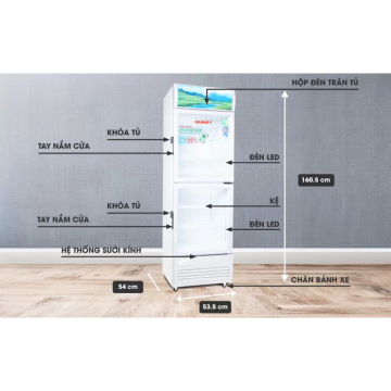 Tủ mát Inverter Sanaky VH-218W3L 210 lít